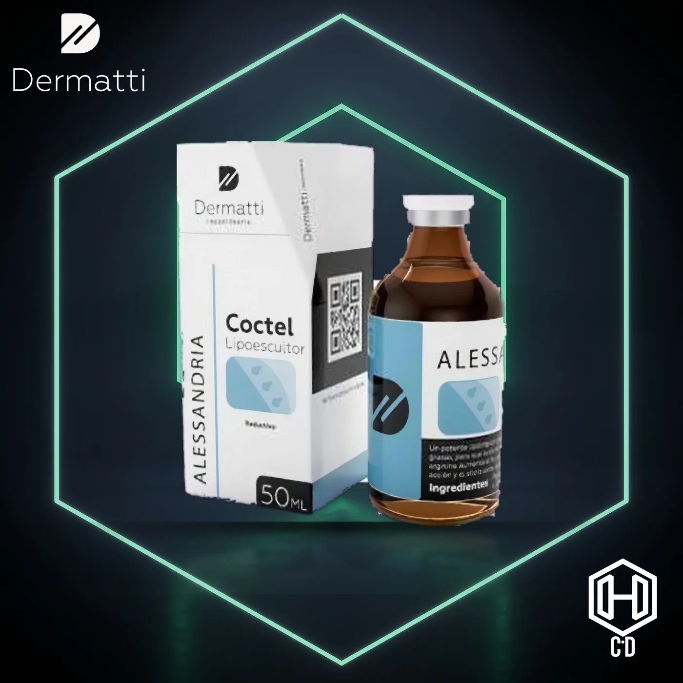 Alessandria Coctel Lipoescultor Dermatti — vista frontal