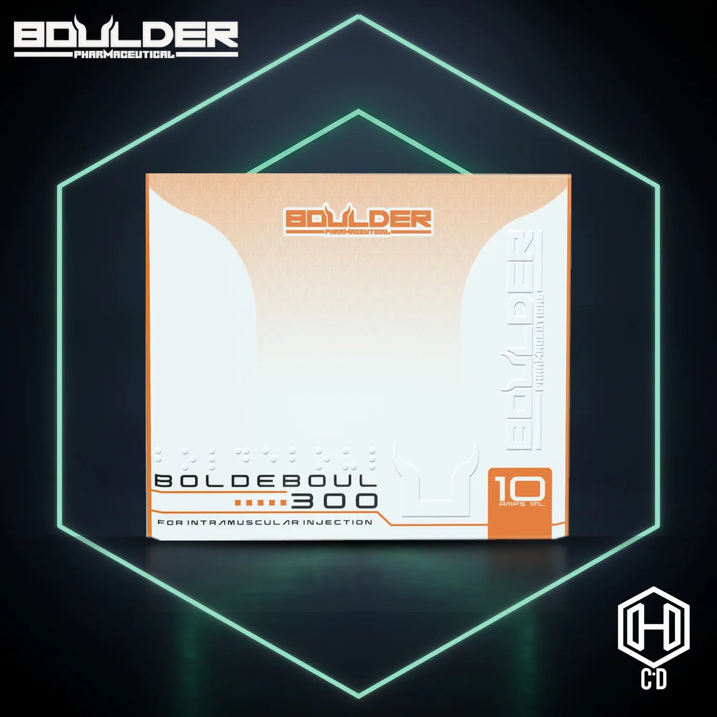 Boldenona Boulder Pharma — vista frontal