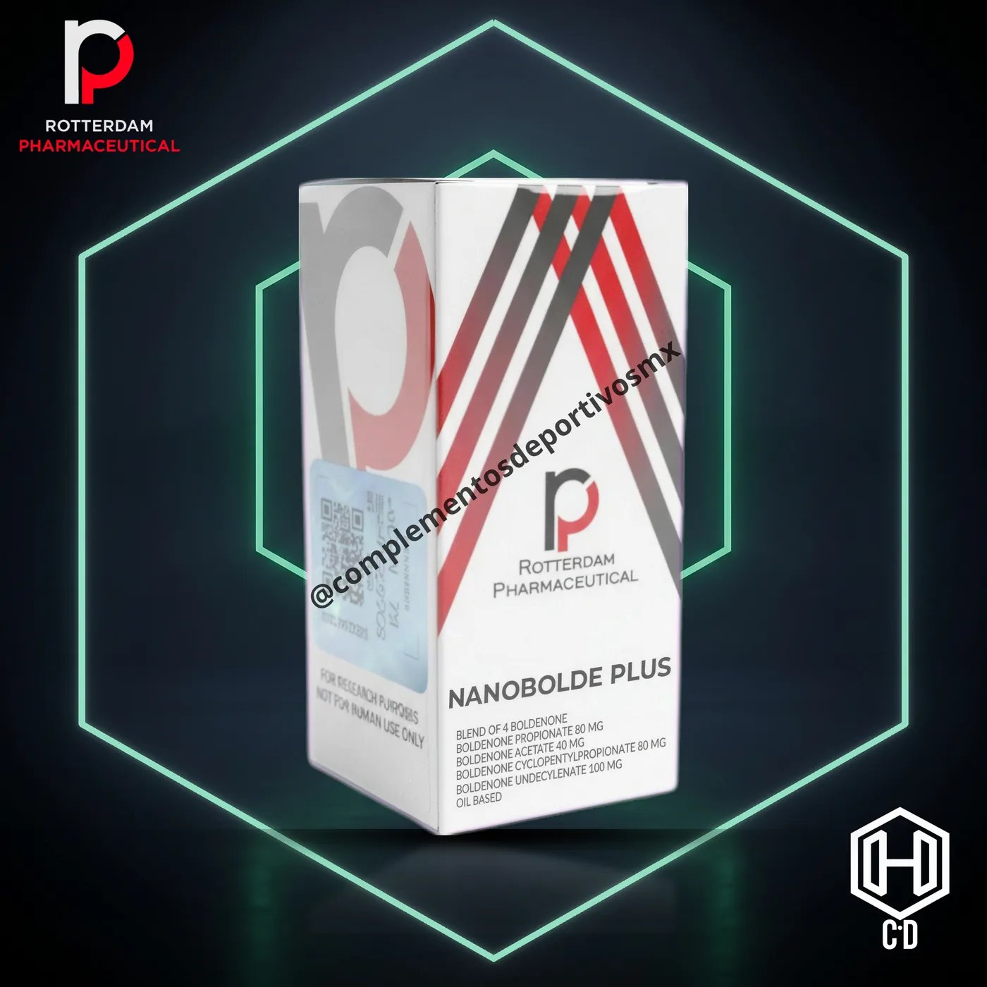 Boldenona Plus Rotterdam Pharma — vista frontal