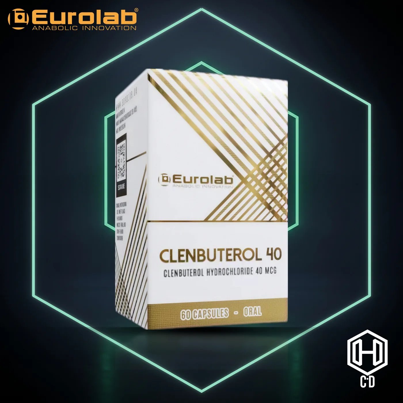 Clembuterol 40 Mcg Euro Labs — vista frontal