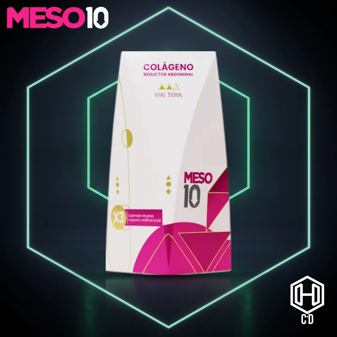 Colageno Reductor Abdominal Meso 10 — vista frontal