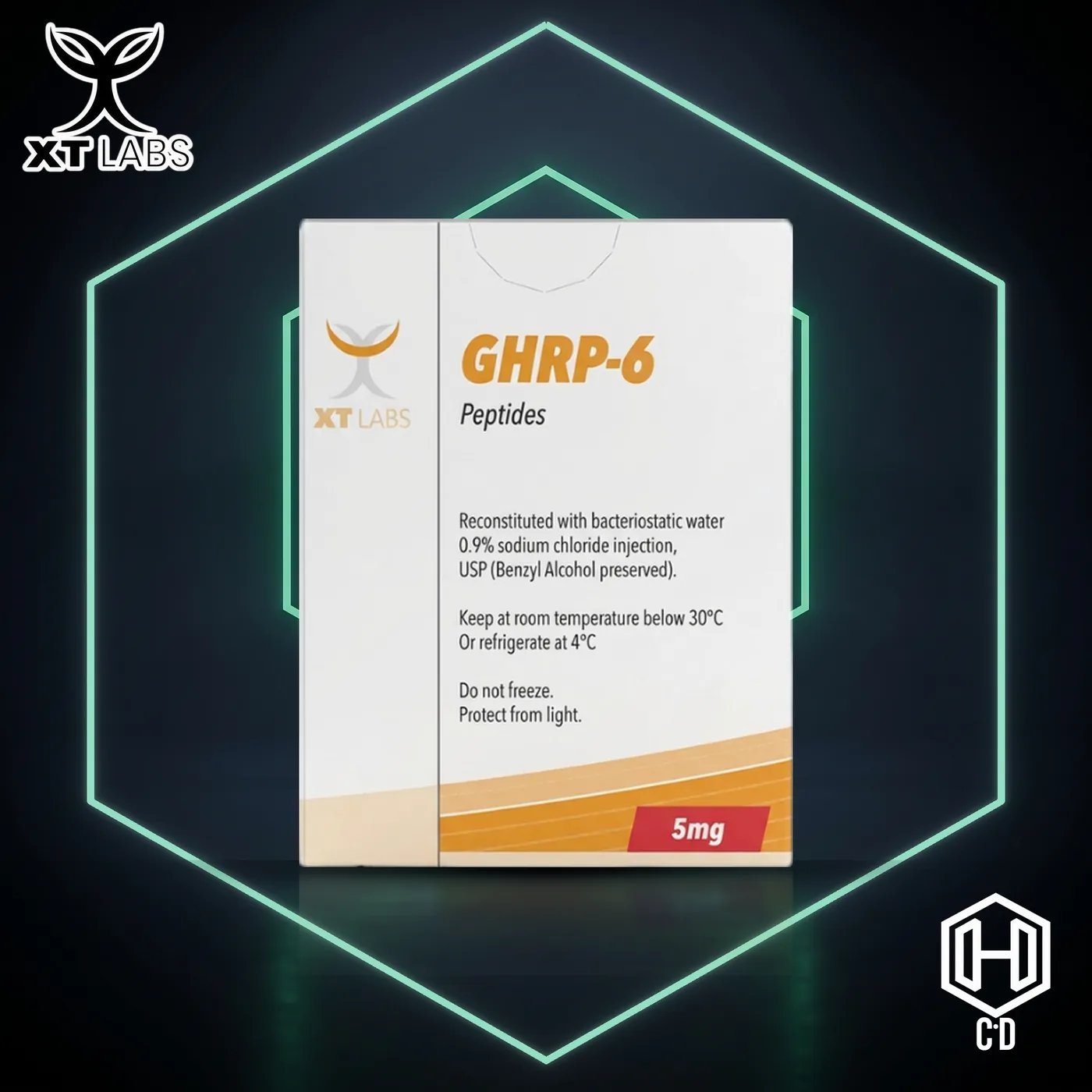 GHRP-6 5 Mg XT Labs — vista frontal