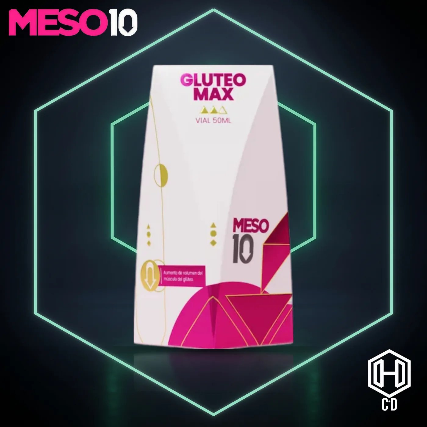 Gluteo Max Meso 10 — vista frontal