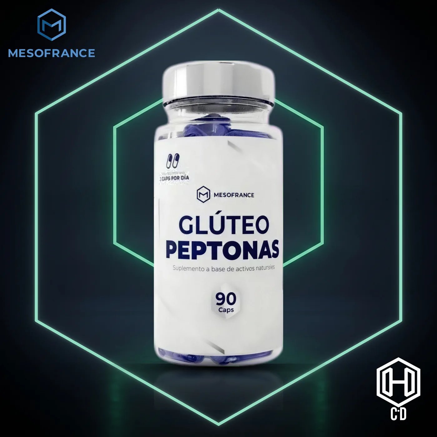 Gluteo Peptonas Mesofrance — vista frontal