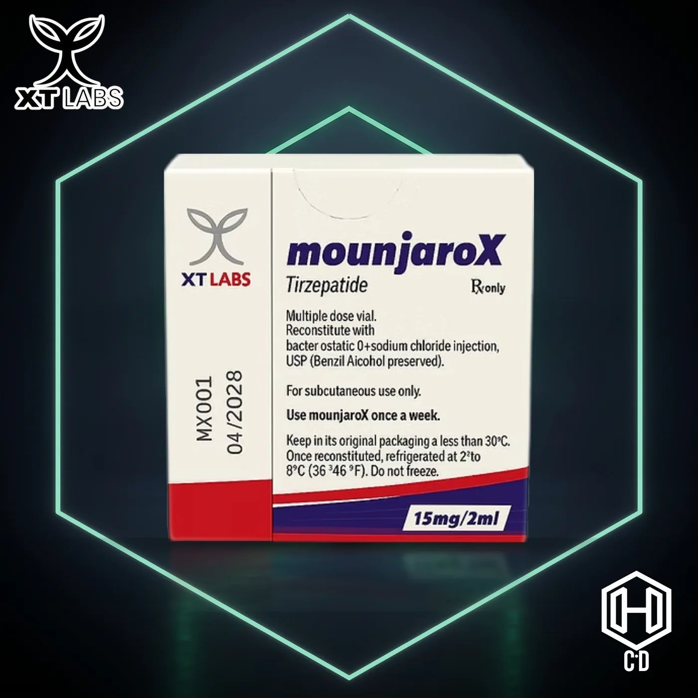 MounjaroX XT Labs — vista frontal