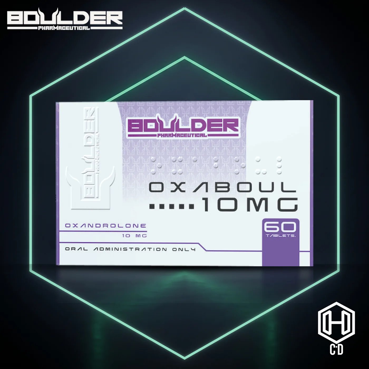 Oxandrolona Boulder Pharma — vista frontal