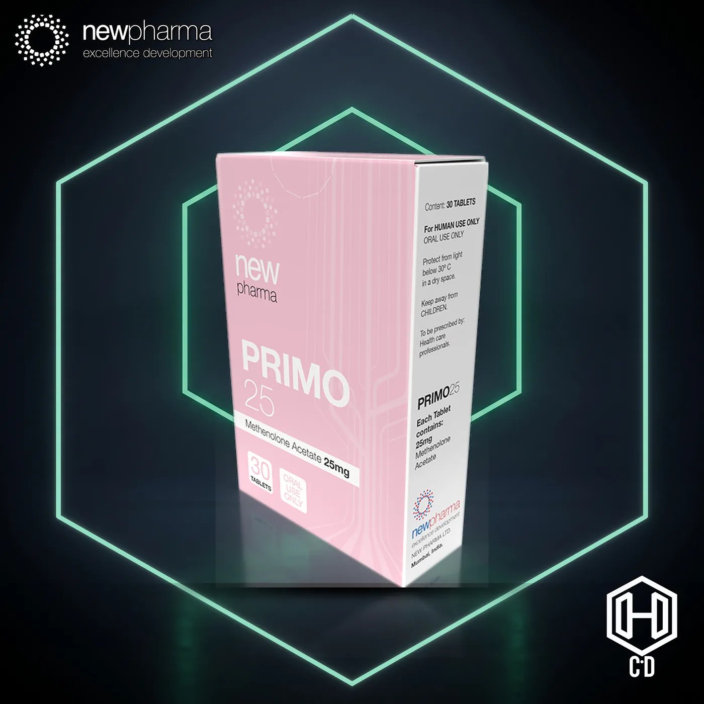 Primobolan Oral New Pharma — vista frontal