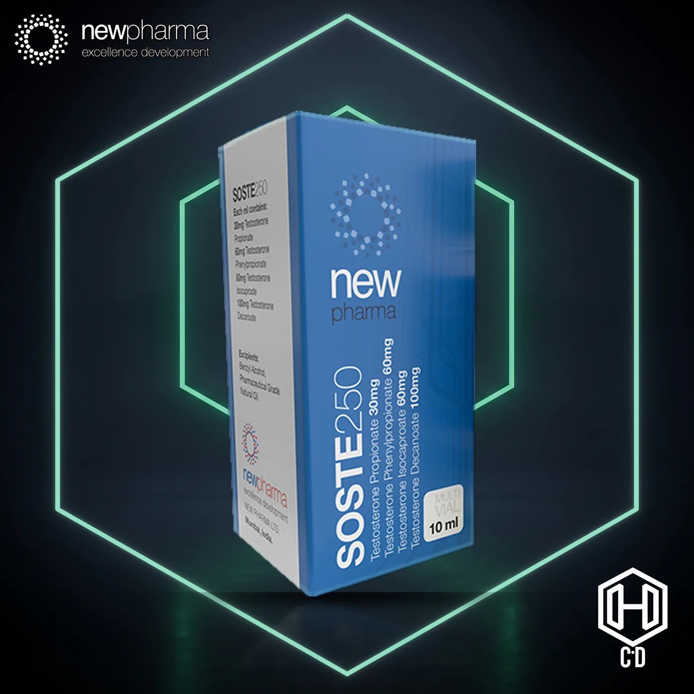 Sostenon New Pharma — vista frontal