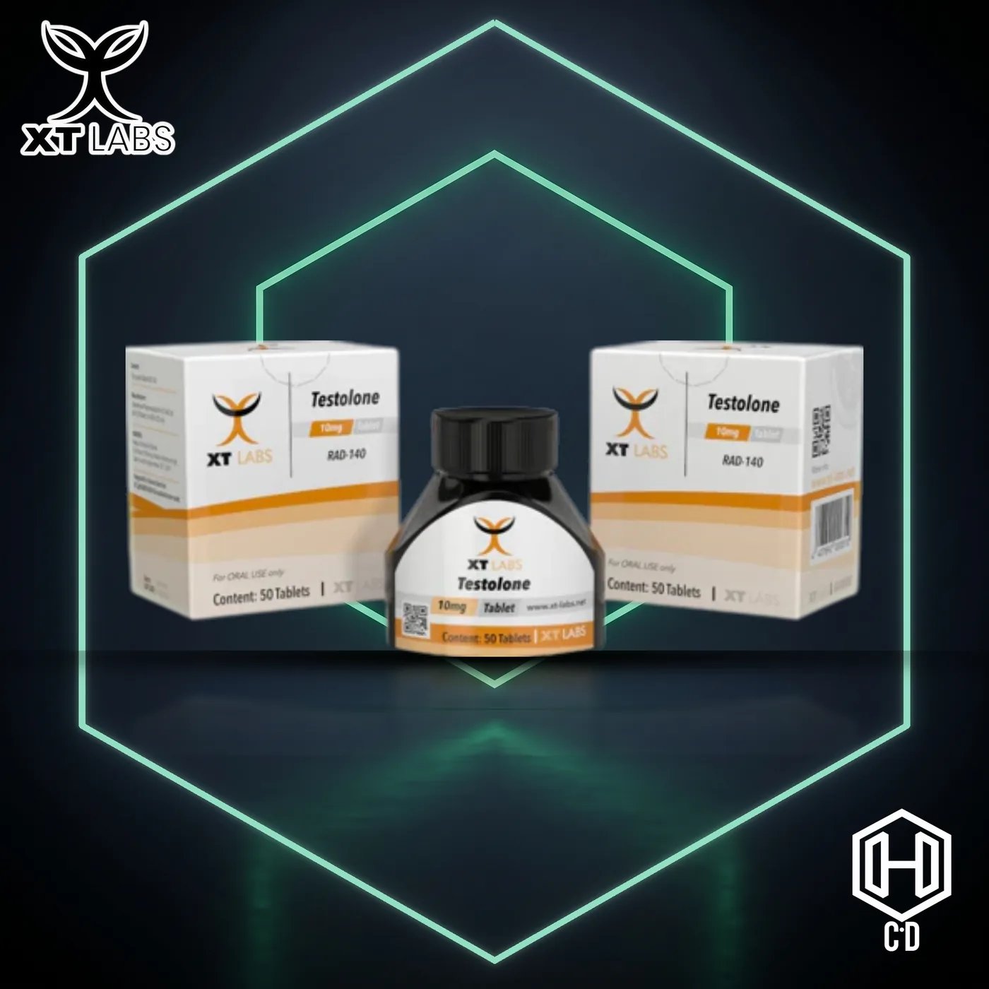 Testolone XT Labs — vista frontal