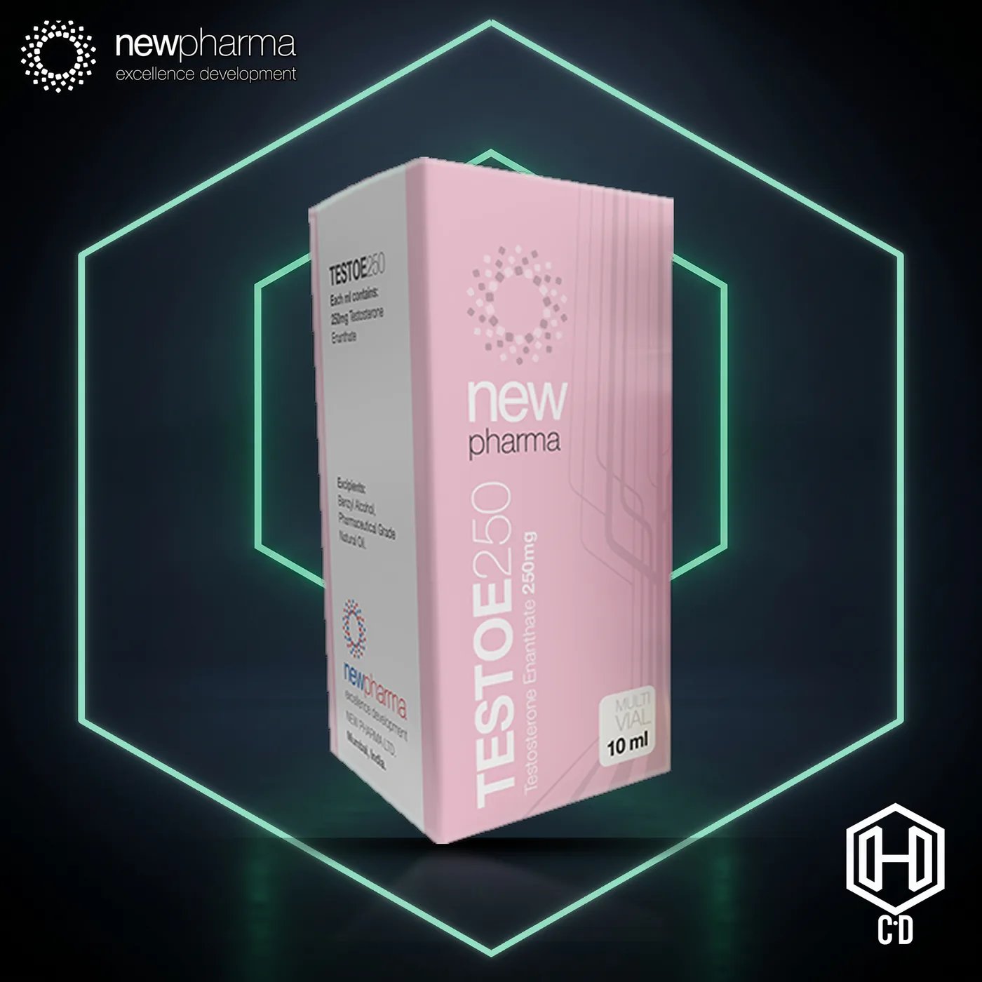 Testosterona Enantato New Pharma — vista frontal