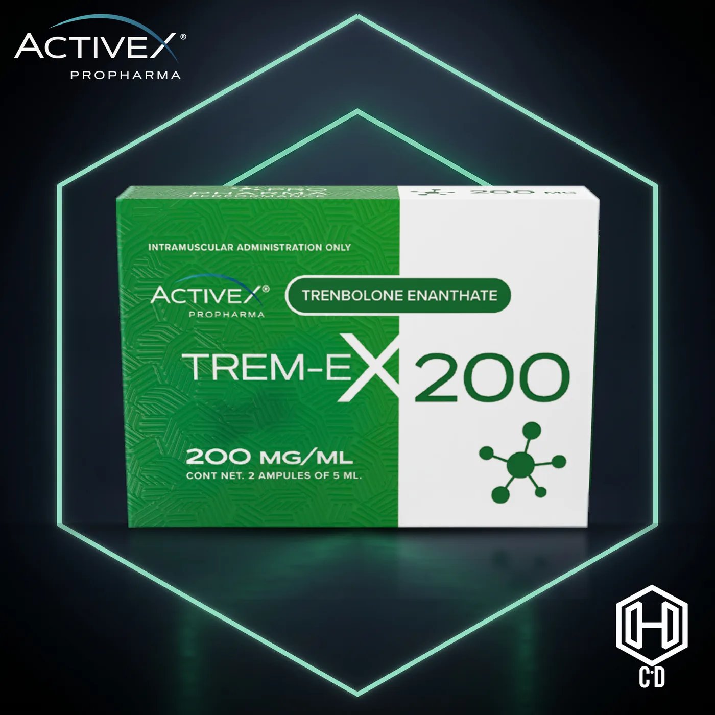 Trembolona Enantato Activex — vista frontal