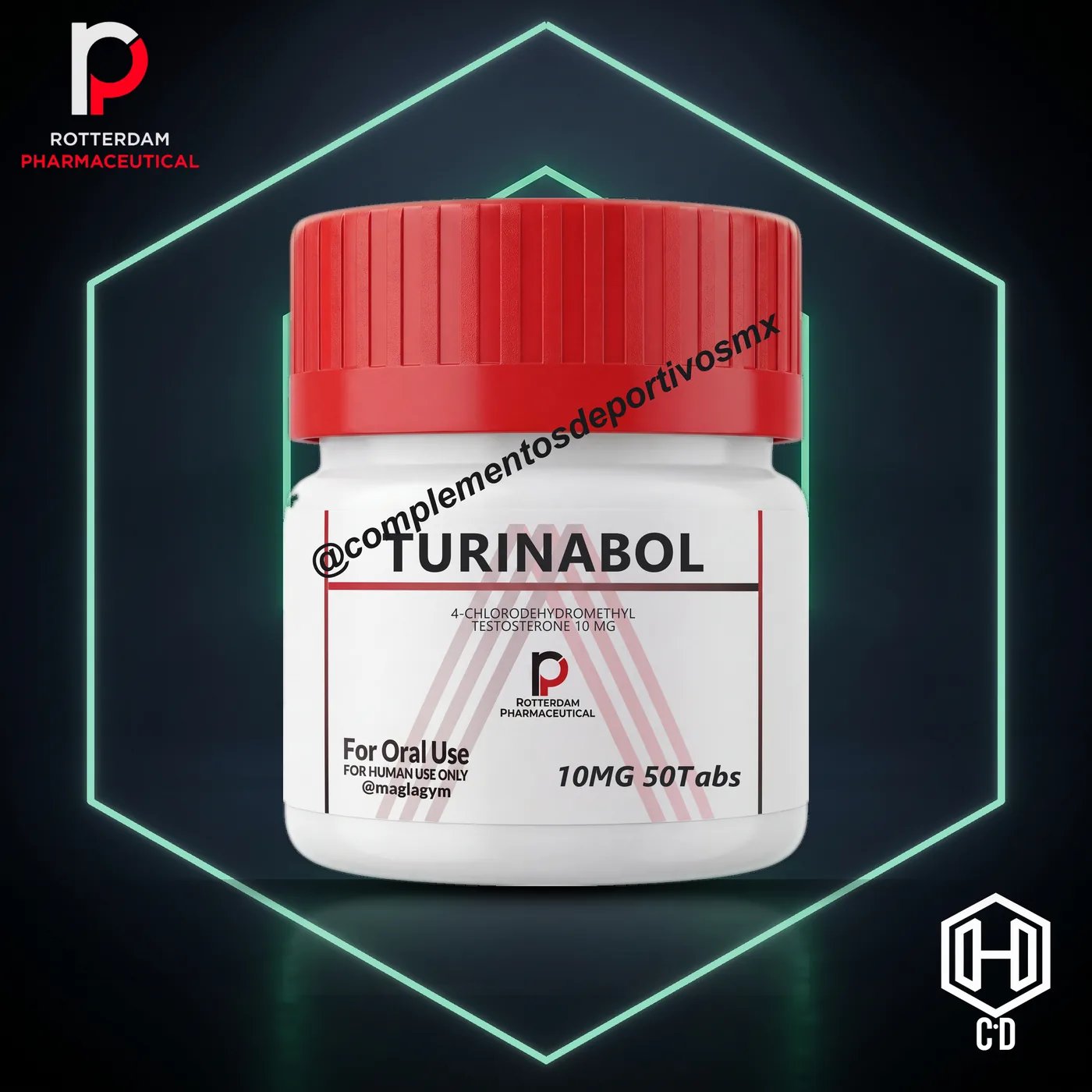 Turinabol Rotterdam Pharma — vista frontal